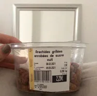 arachides grillées enrobées de sucre cuit