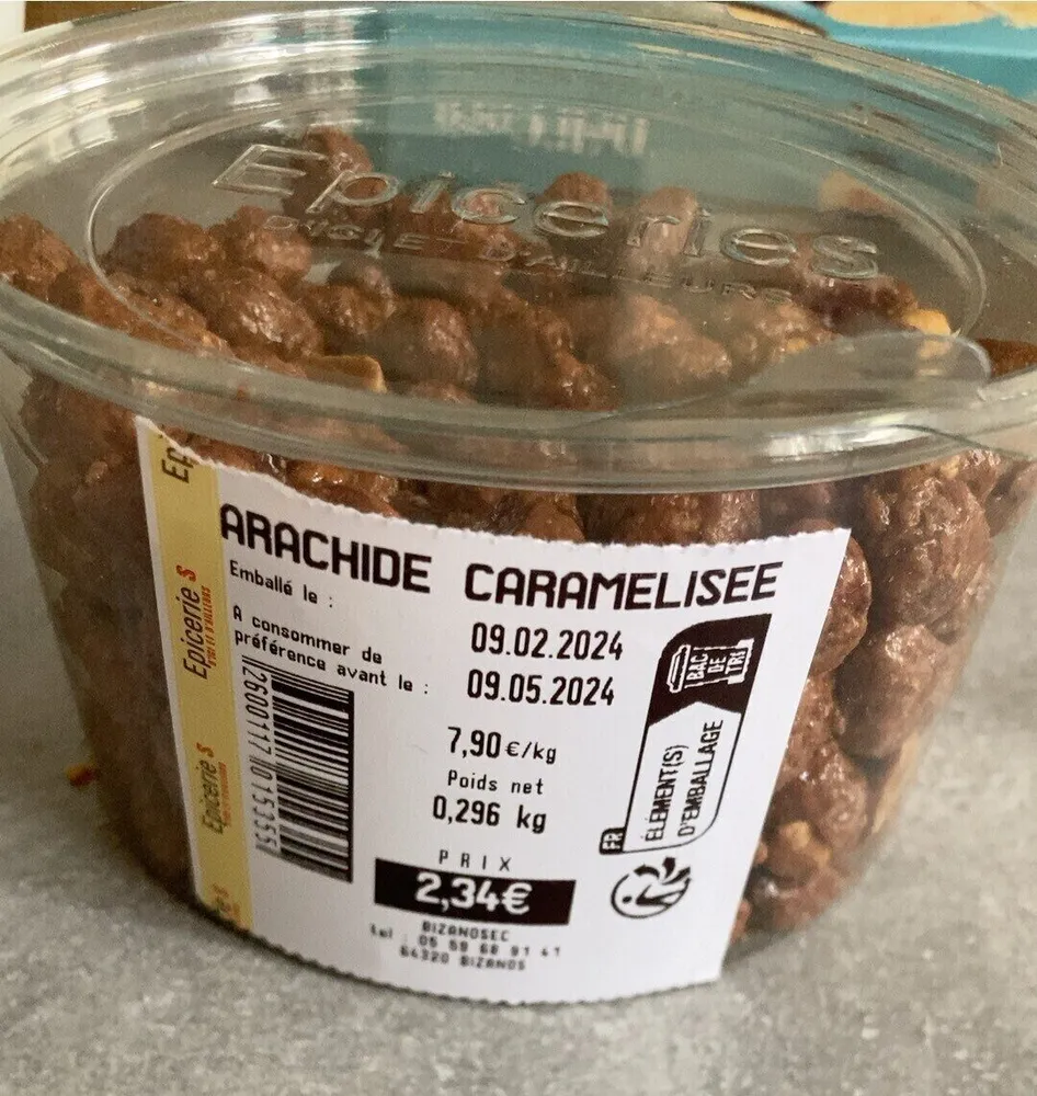 Arachide caramelisee