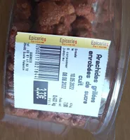 Arachides grillées  enrobées de sucre cuit