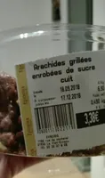 Arachides grillées enrobées de sucre cuit
