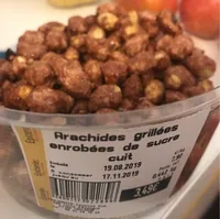 Arachides grillees enrobees de sucre cuit