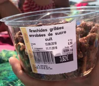 Arachides grillées enrobées de sucre cuit