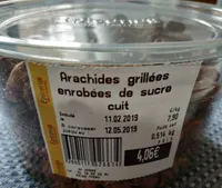 Arachides grillé enrobées de sucre cuit