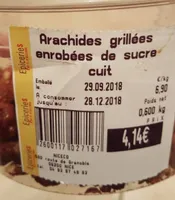 Arachides grillées enrobées de sucre
