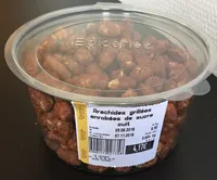 Arachides grillés enrobées de sucre cuit