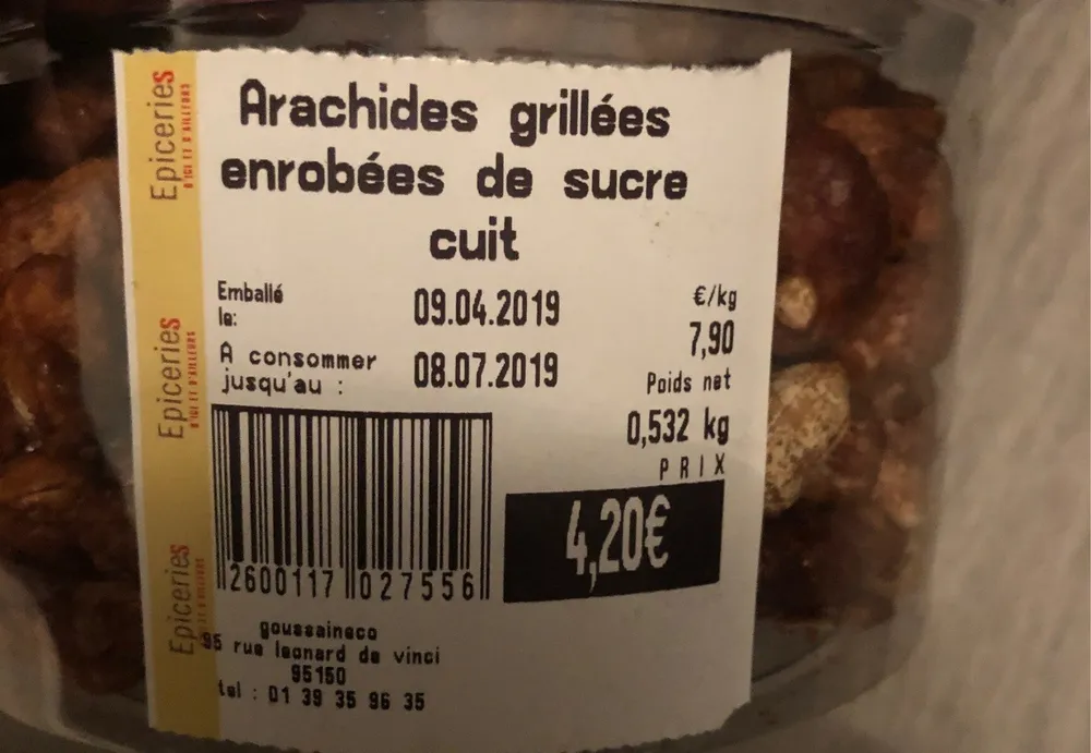 Arachide grillées