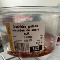 Arachides grillées enrobées de sucre