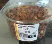 Arachides grillées enrobées de sucre cuit