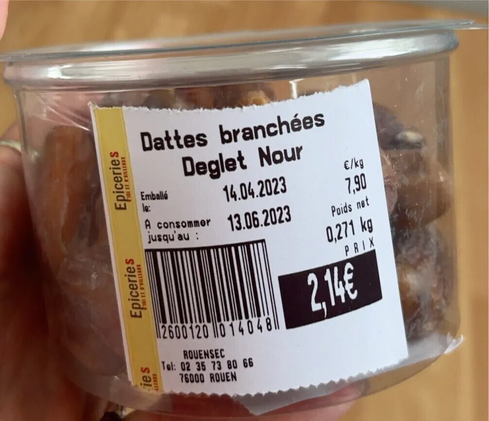 Dattes branchées Deglet Nour