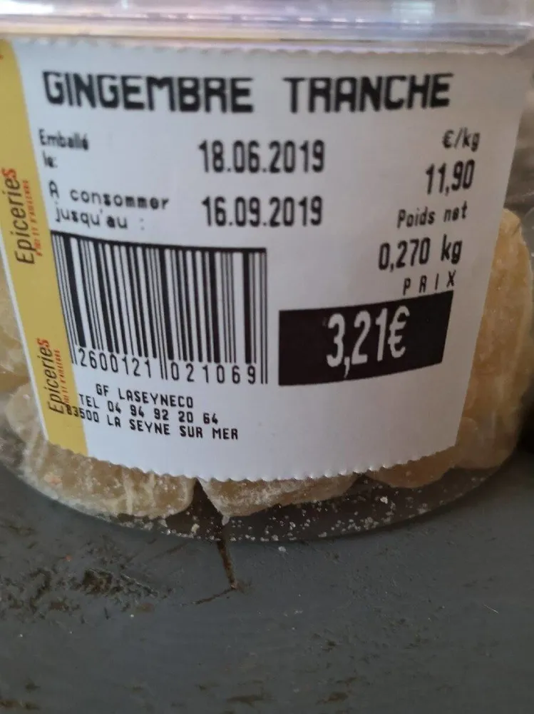 Gingembre confit