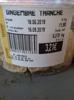 Gingembre confit