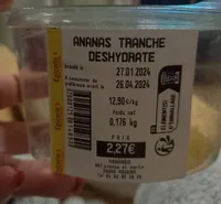 Ananas tranche déshydraté