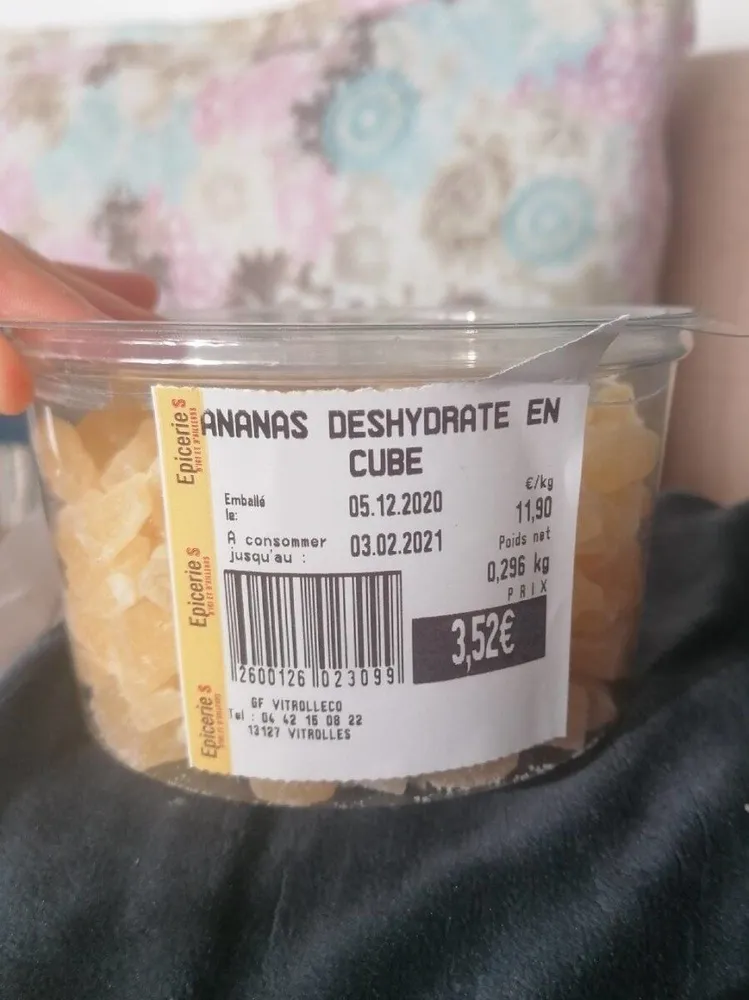 Ananas deshidrate