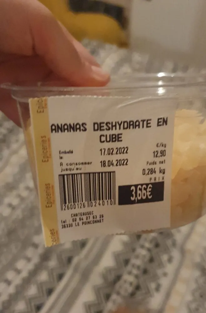 Ananas deshydrate