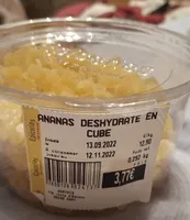 Ananas déshydraté en cube