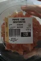 Papaye cube deshydratee