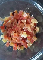Papaye cube déshydratée