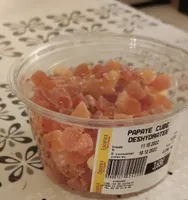 Papaye cube déshydratée
