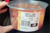 Papaye cube déshydratée