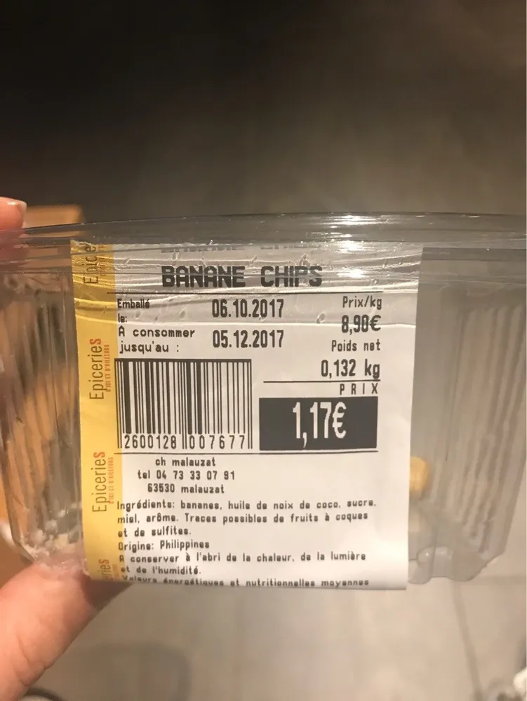 Banane chips