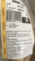 Bananes deshydratée