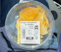 Mangue déshydratée en lamelles