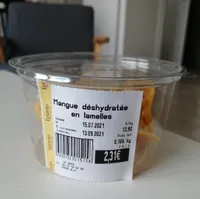 Mangue déshydratée en lamelles