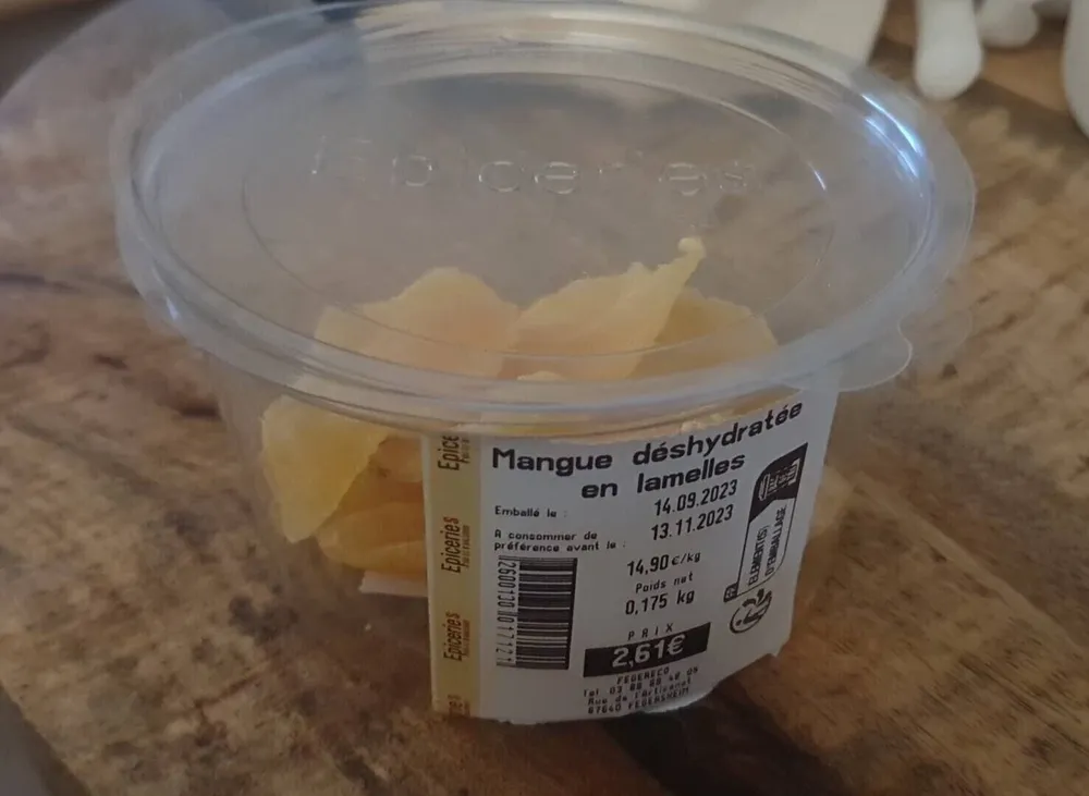 Mangue déshydratée