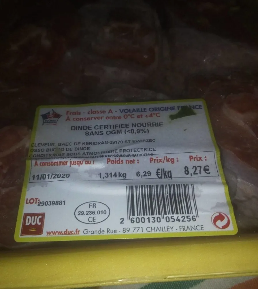 Volaille osso bucco finde