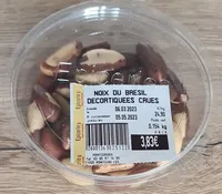 Noix du Brésil décortiquées crues