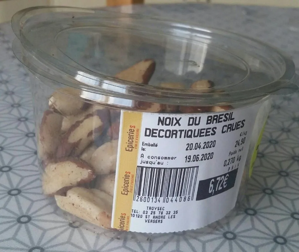 Noix du Brésil décortiquée