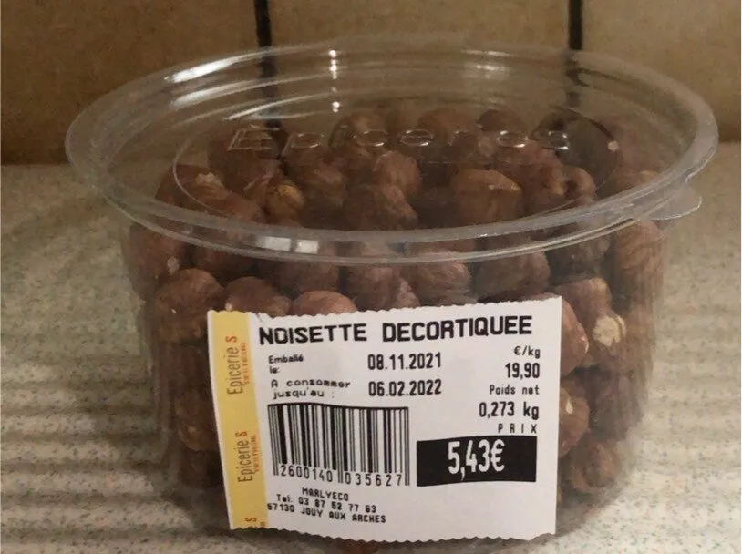 Noisette décortiquée