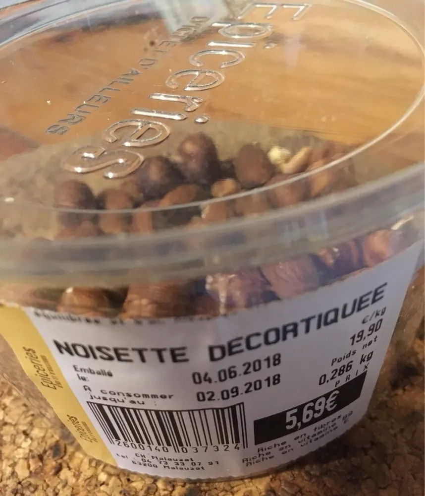 Noisette Decortiquee