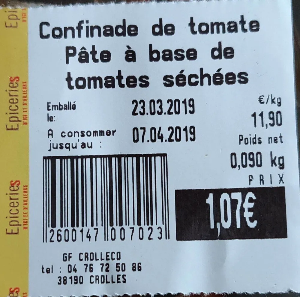 Confinade de tomate