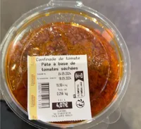 Confinade de tomate Pâte à base de tomates séchées