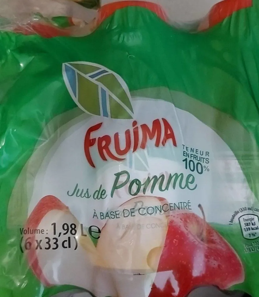 Jus de pomme a base de concentré