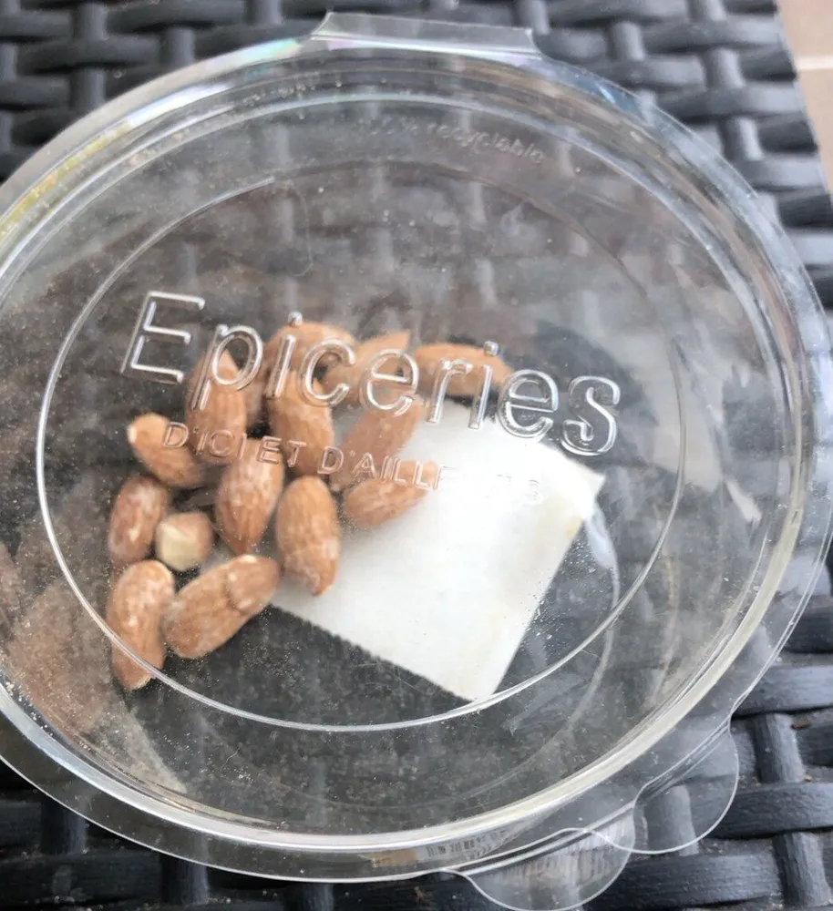 Amandes grillees a sec et salees