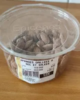 Amandes grillées à sec et salées