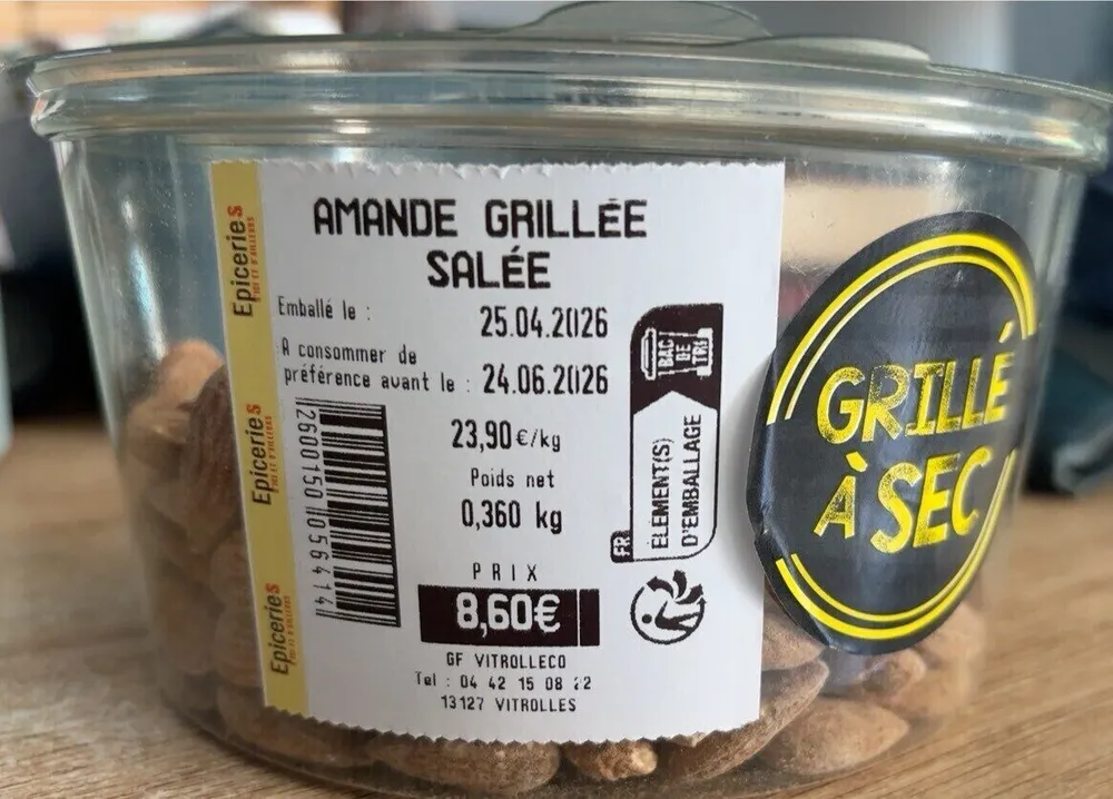 Amandes grillees