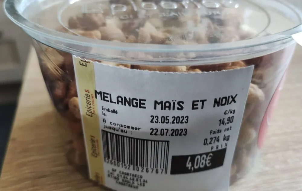 Mélange mais et noix