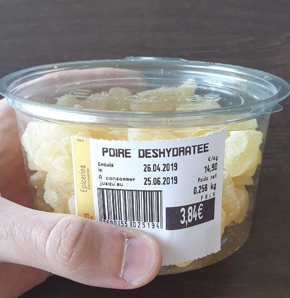 Poire déshydratée