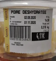 POIRE DÉSHYDRATATEE