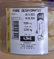 Poire deshydratée