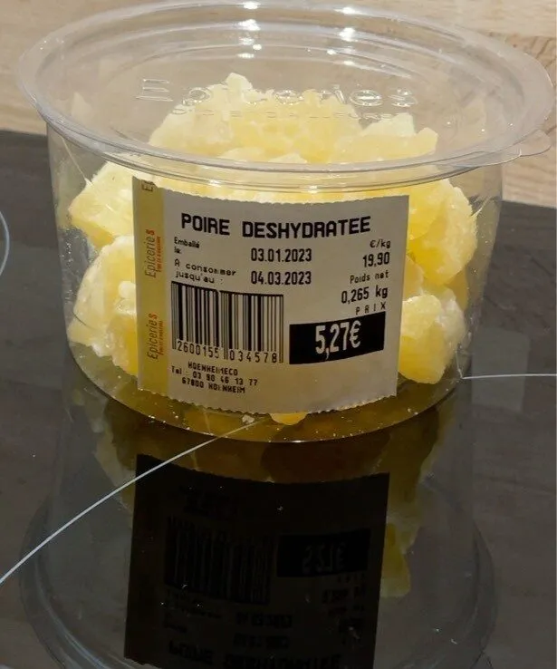Poire déshydratée