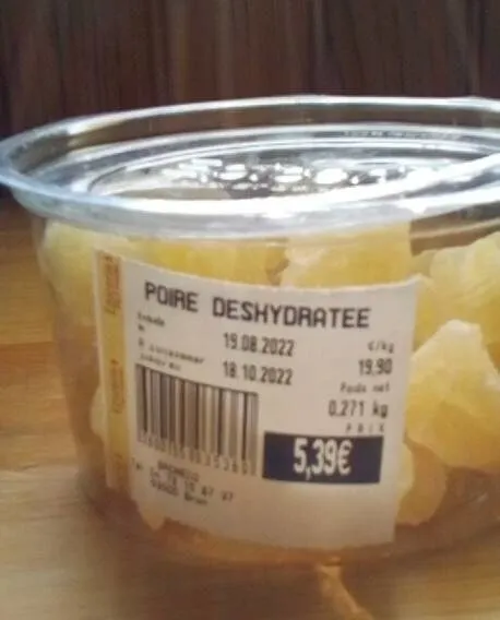 Poire déshydratée