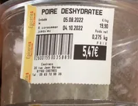 Poire deshydratee