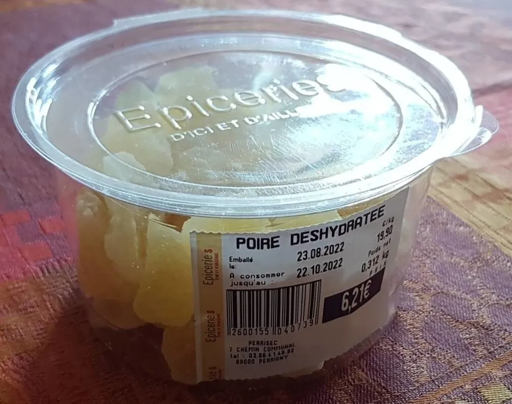 Poire déshydratée
