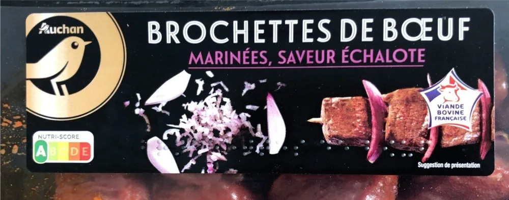 Brochettes de boeuf marinées saveur échalote