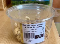 Noix de cajou grillées à l’huile et salées