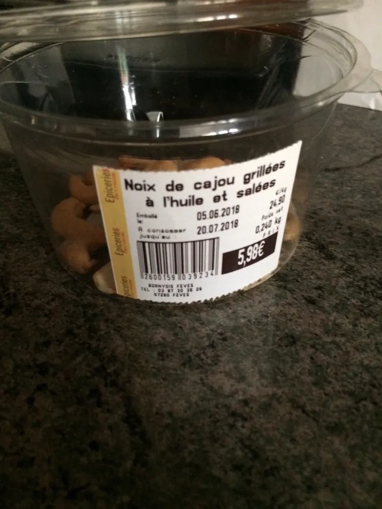 Noix de cajou grillees